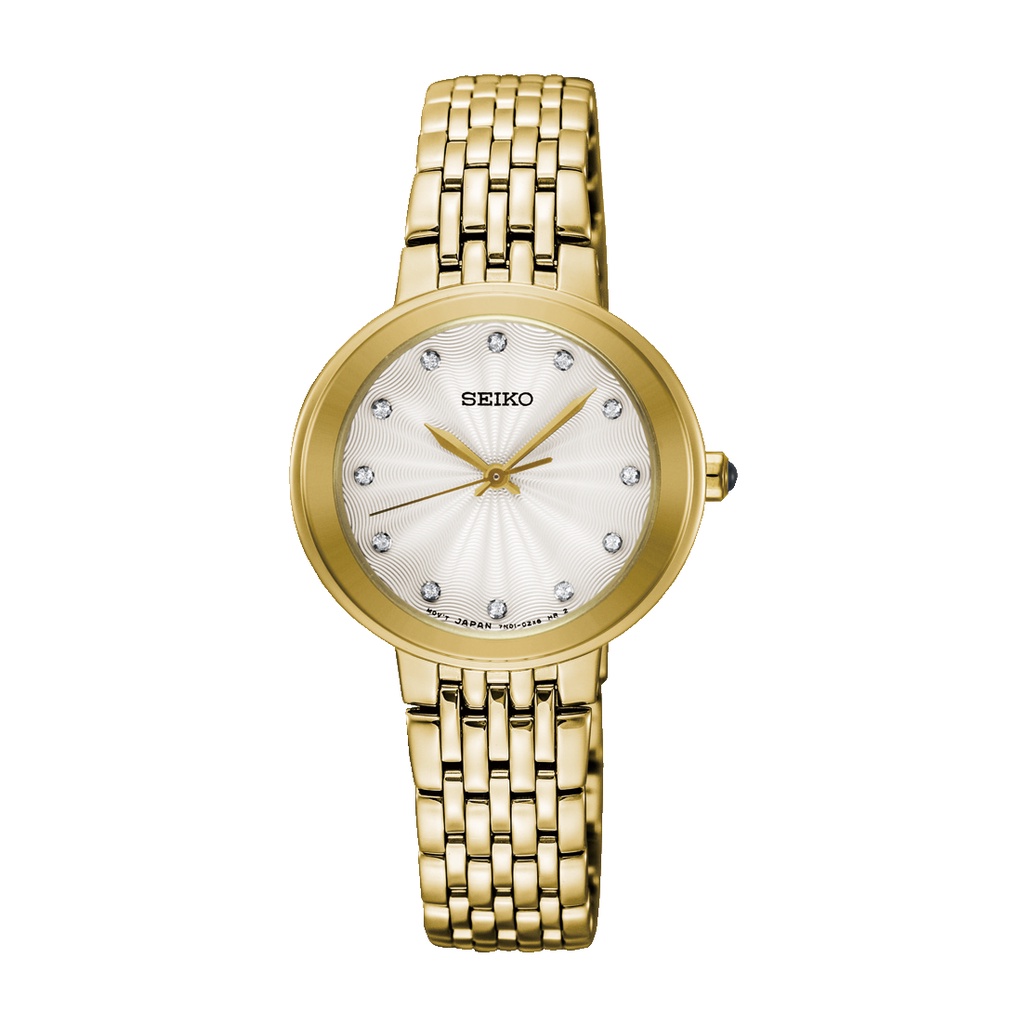 นาฬิกาข้อมือผู้หญิง SEIKO Quartz เรือนทอง รุ่น SRZ504P  รับประกันศูนย์