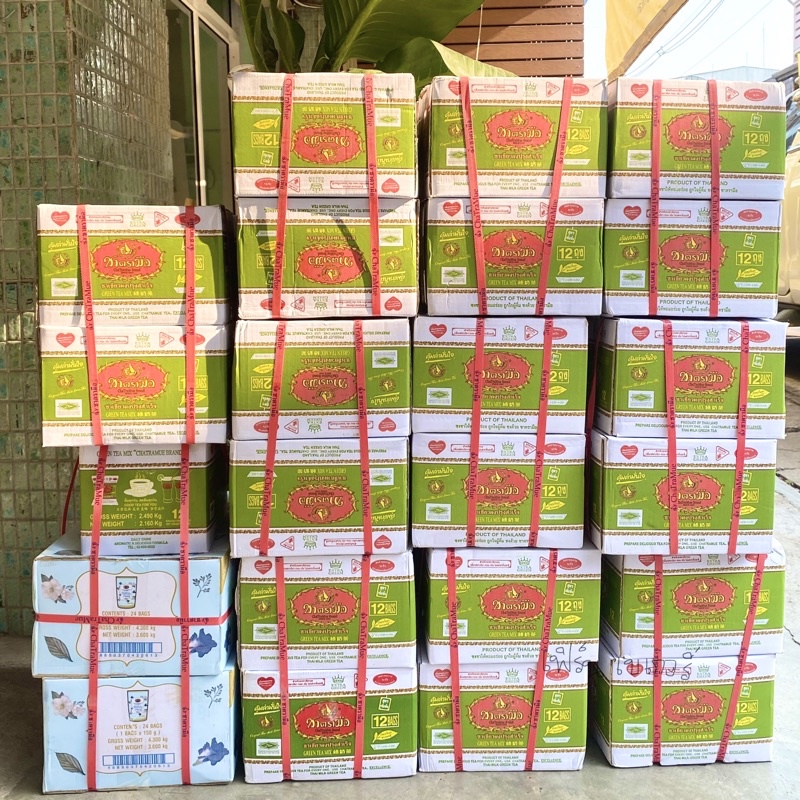 (ยกลัง) ชาเขียวตรามือ extra✨‼️ 🌱 ชาเขียว เอ็กซ์ตร้า ไม่มีกลิ่นมะลิ 180กรัม ChaTraMue Green Tea Mix