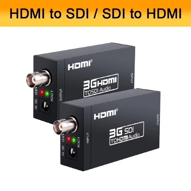 ลดราคา 3G HDMI TO SDI Converter / SDI TO HDMI อะแดปเตอร์ HD-SDI/3G-SDI อะแดปเตอร์ BNC 1080P DAC converter สำหรับจอภาพ HDTV #ค้นหาเพิ่มเติม Anycast Capture Card USB ตัวแปลงสัญญาณ Wifiเครื่องขยายเสียงไร้สาย