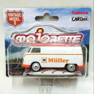 รถเหล็ก Majorette รถตู้ VW ทีหนึ่ง มูลเลอร์ ขาวส้ม Volkswagen T1 Müller White Orange