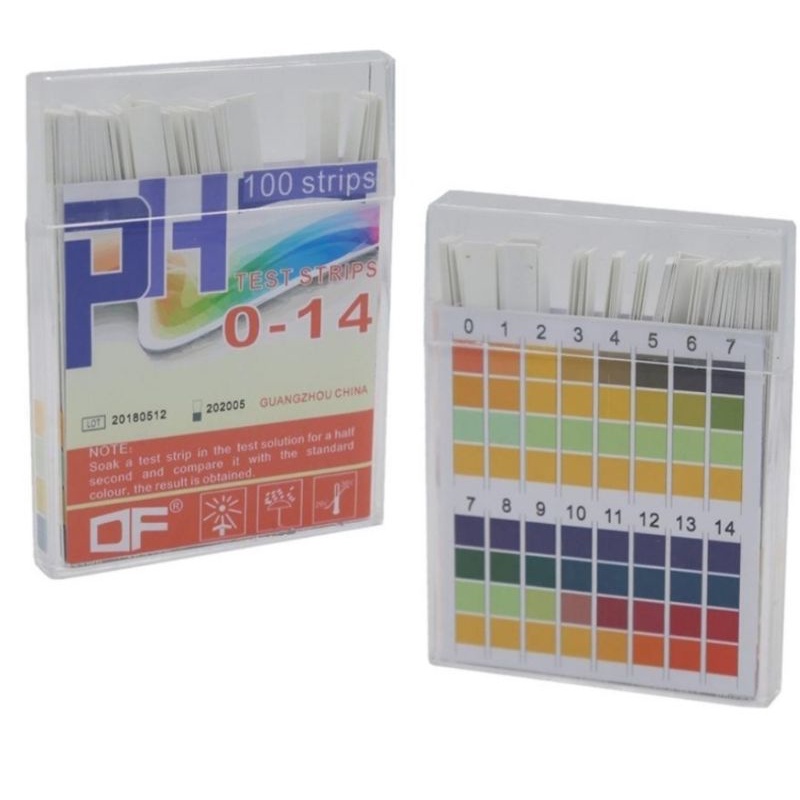 กระดาษวัดpH 0-14 จีน100แท่ง/กล่อง ถูกที่ สุดใกล้เคียงMerk