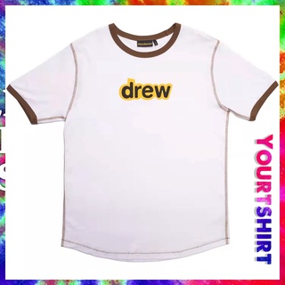 เสื้อยืดแขนสั้น ผ้าฝ้าย พิมพ์ลายตัวอักษร Drew House หน้ายิ้ม ขนาดใหญ่ สไตล์ฮิปฮอป วินเทจ สําหรับผู้ชาย