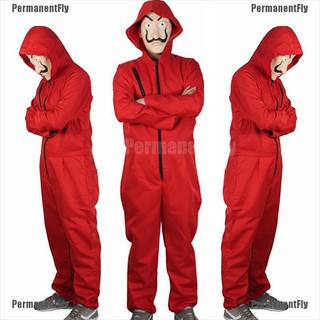 Permanentfly Unisex สําหรับ Salvador Dali La Casa De Papel Money Heist คอสเพลย์ฮาโลวีน