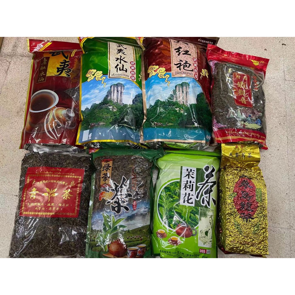 ใบชา（各种茶包） ชาเขียว ชาอู่หลง ชามะลิ ชาดำ