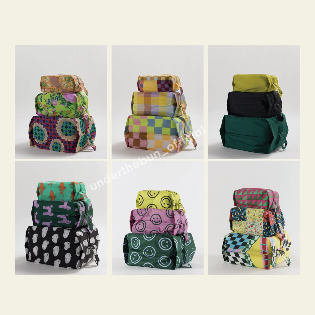 baggu - 3D Zip Set [พร้อมส่ง] กระเป๋าจัดระเบียบ