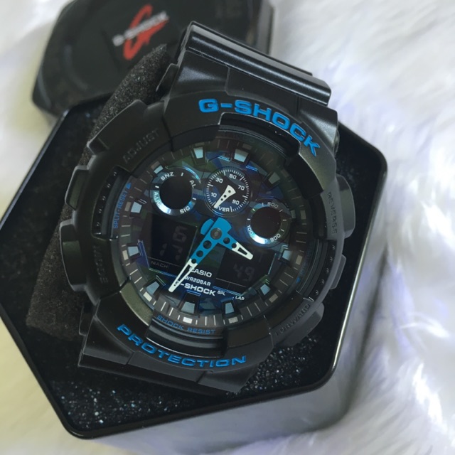 🌟พร้อมส่ง✅Casio G-Shock Analog-Digital รุ่น GA-100CB-1ADR ประกัน cmg