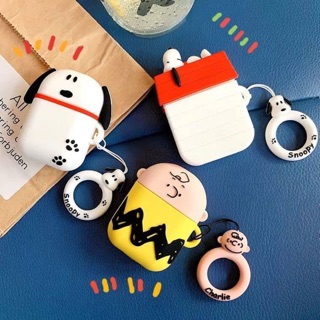 พร้อมส่ง🏡🐩 Airpods case เคสแอร์พอดสนู๊ปปี้ / ชาร์ลี / บ้านสนู๊ปปี้ (i9s, i11, i12) เคสซิลิโคนนิ่ม เป็นเคสใส่แอร์พอด