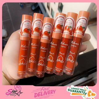 Lip kiss beauty peach 6 Colour Se tลิปจิ้มจุ่มพีช 6 สี