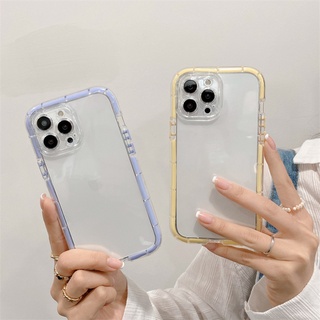 สําหรับ Huawei P30 Pro P40 P40Pro Honor 60 70 30 9X Pro ใหม่ กรอบเรืองแสง เคสโทรศัพท์มือถือ TPU ใส ฝาครอบป้องกัน