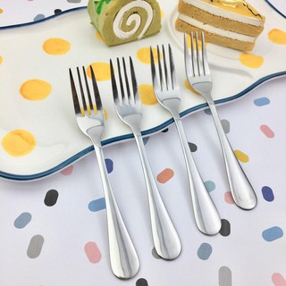 TwinFish 4ชิ้น ส้อมเค้กสแตนเลส หรือ ส้อมขนมหวาน หนา 2มม รหัส…