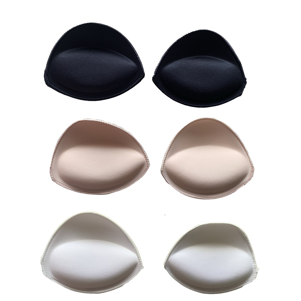 031 ฟองน้ำเสริมหน้าอก ฟองน้ำเสริมนม แบบหนา 4 ซม.  สีดำ ขาว เนื้อ