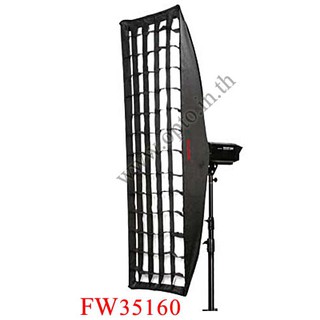 FW35160 Bowens Mount, SoftBox With Grid, Retangular 35×160CM