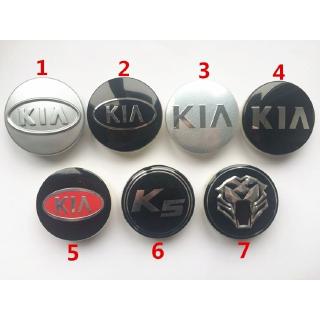 ฝาครอบดุมล้อรถยนต์ สีเงิน และสีดํา 60 มม. สําหรับ Kia K2 K3 K5 1 ชิ้น