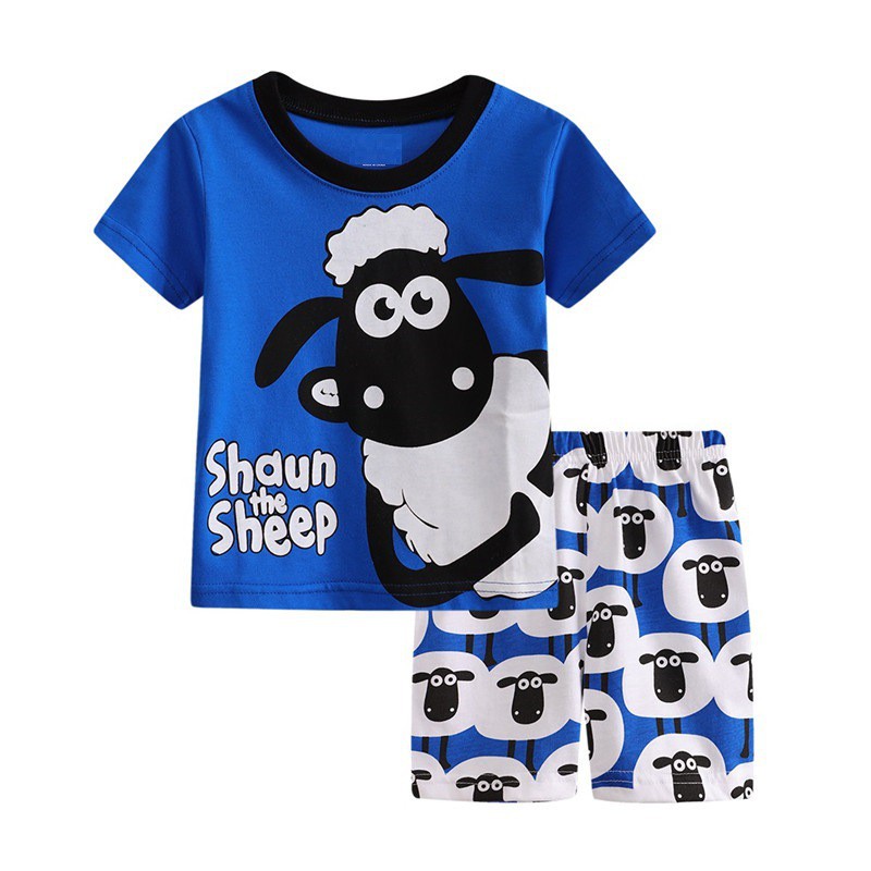 ชุดนอน ลายแกะ Shaun the Sheep น่ารัก สําหรับเด็กวัยหัดเดิน ASD447