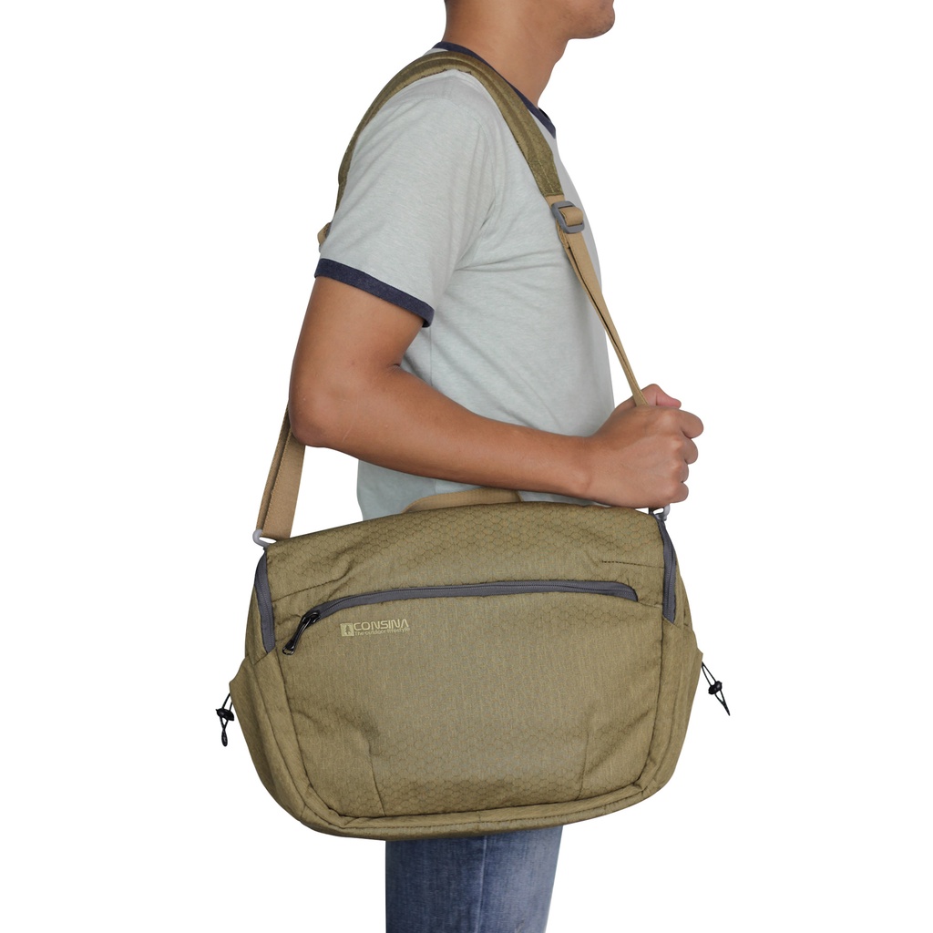 Consina Java Script กระเป๋าสะพายไหล่สํานักงานเดินทางกลางแจ้งสําหรับทั้งชายและหญิง