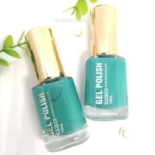 สีทาเล็บ GEL​ POLISH​ No.140 (สีเขียวมิ้น)​ ยาทาเล็บสีธรรมดา เนื้อสีสวยสดใส สีแฟชั่น แห้งเร็ว พร้อมส่ง