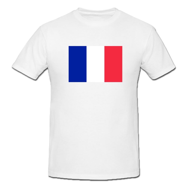 Russia FIFA World Cup 2018 France Flag Sport T-shirt-Men/Women