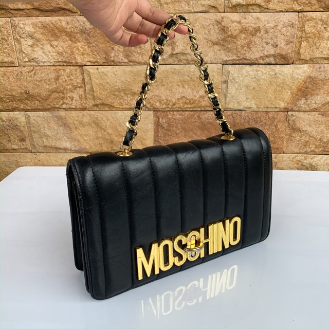 Moschino leather shoulder bag