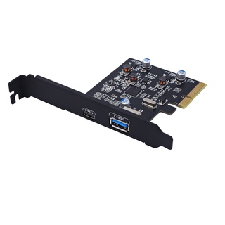 PCI-E USB3.1 PCIE การ์ดเอ็กซ์แพนชันเดสก์ท็อป Type c + USB 3.0 CPU2DAY