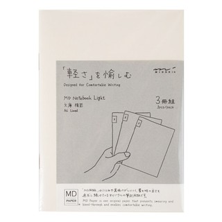 MIDORI NOTEBOOK LIGHT LINED (3PCS./SET)