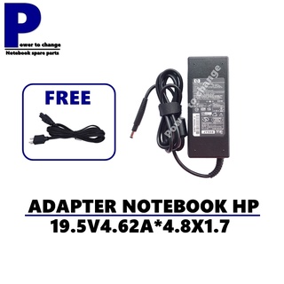 ADAPTER NOTEBOOK HP 19.5V4.62A*4.8X1.7  / สายชาร์จโน๊ตบุ๊คเอชพี + แถมสายไฟ