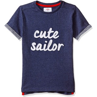 Mothercare เสื้อยืดเด็ก สีน้ำเงิน Cute sailor Baby Boys Plain Regular Fit T-Shirt