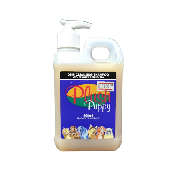 Plush Puppy 500ml Deep Cleansing Shampoo with Seaweed & GreenTea แชมพูสัตว์เลี้ยง สูตรทำความสะอาดลํ้าลึก