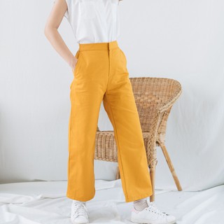 Cropped Pant - Yellow Mustard