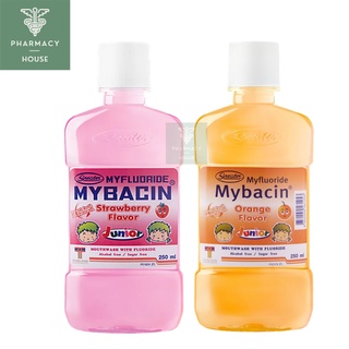 Mybacin Junior 250 ml. มายบาซิน จูเนียร์ น้ำยาบ้วนปาก