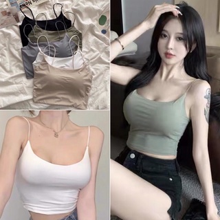 บราเสื้อกล้ามทรงสวยผ้านิ่มลื่นใส่แล้วเย็นสบาย เป็นผ้าไร้ขอบเนื้อผ้านิ่ม มากค่ะ คือ Sexy hot girls  🔥🔥🔥   5สี