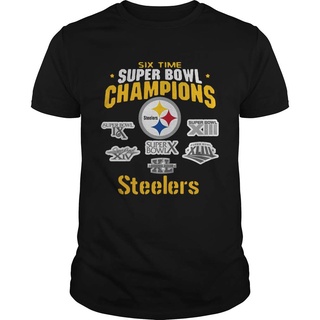 [S-5XL]Pittsburgh Slerix Time Super Bowl Champions สําหรับ. เสื้อยืด เทรนด์ใหม่ สําหรับผู้ชาย 803709