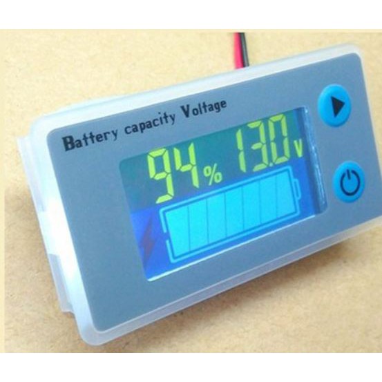 โวลต์มิเตอร์ สามารถวัดเป็น % ความจุแบตเตอรี่ประเภท Li-ion/LiFeP04/lead-acid 10V-100V js-c33
