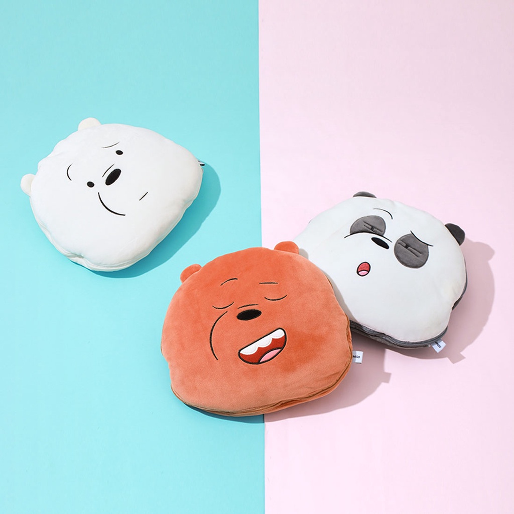 MINISO หมอนผ้าห่ม We bare bears-Blanket