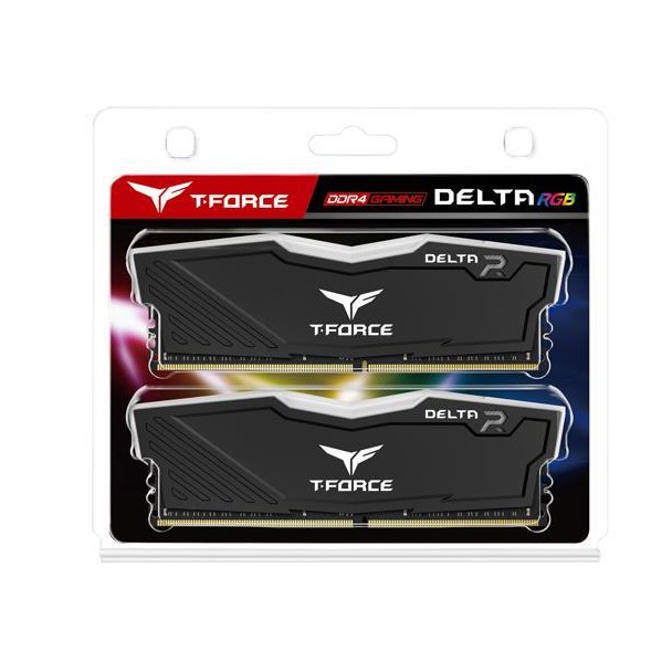 RAM DDR4(3600) 16GB (8GBX2) TEAM Delta RGB Black