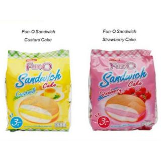 FunO Sanwich ฟันโอแซนวิชคัสตาร์ด&amp;สตอเบอรี่