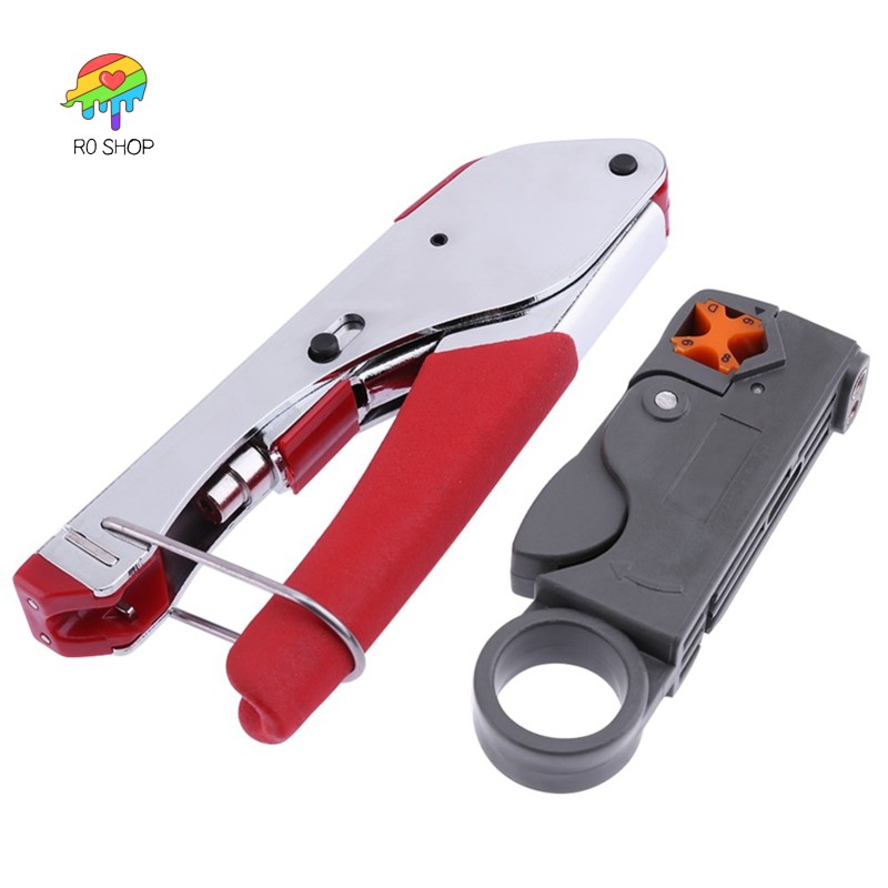 -ใหม่ Multi Compression Coaxial Cable Crimping Tool F Rg6 Rg58 Rg59 Connectors Coax Crimper Coaxial 