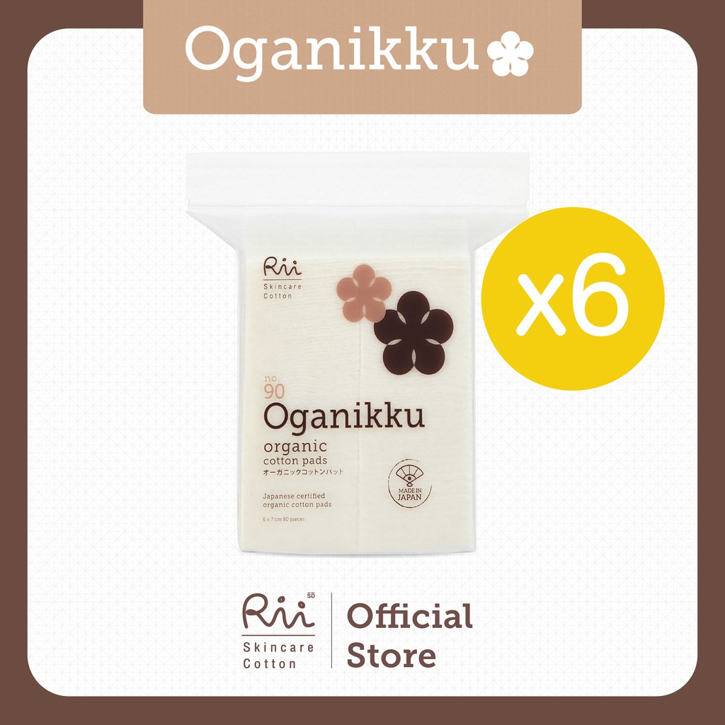 (แพ็คหก) Rii 90 Oganikku Organic Cotton Pads รูปที่ 3