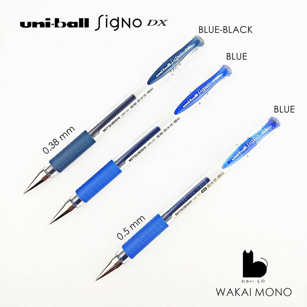 ปากกาเจล UNI - ball SigNo DX 0.38 - 0.5 mm แบบฝา