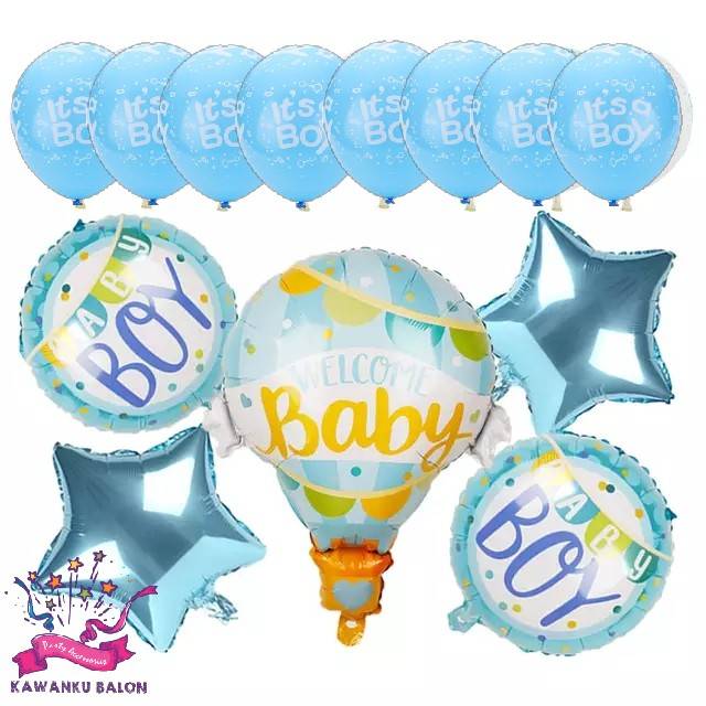 WELCOME BABY BOY/GIRL SET/BABY FOIL BALLOONS/BABY SHOWER BALLOONS