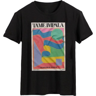 เสื้อยืด พิมพ์ลายโปสเตอร์ Tame Impala Glastonbury