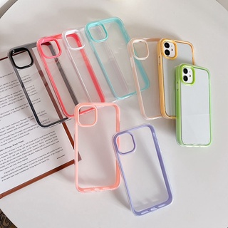 เคสโทรศัพท์มือถือแบบนิ่ม TPU PC ใส กันกระแทก สําหรับ iPhone 8 7 6 6s Plus SE 2020