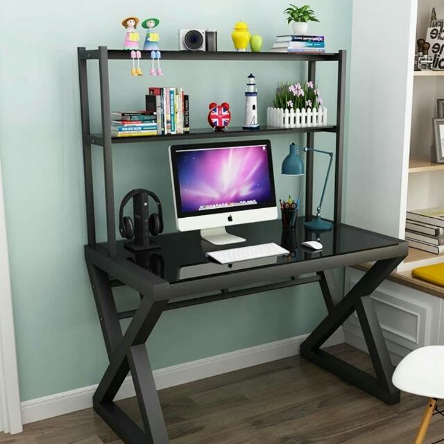 โต๊ะคอมพิวเตอร์กระจกใสกันรอย กระจกนิรภัย GG777