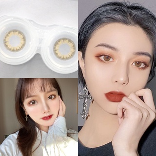 (cod)คอนแทคเลนส์สีคู่ขนาด 14.2MM คอนแทคเลนส์ คอนเทค เลนส์ คอนแทคเลนส์ใส คอนแทคเลนส์รายเดือน คอนแทคเลนส์ brown