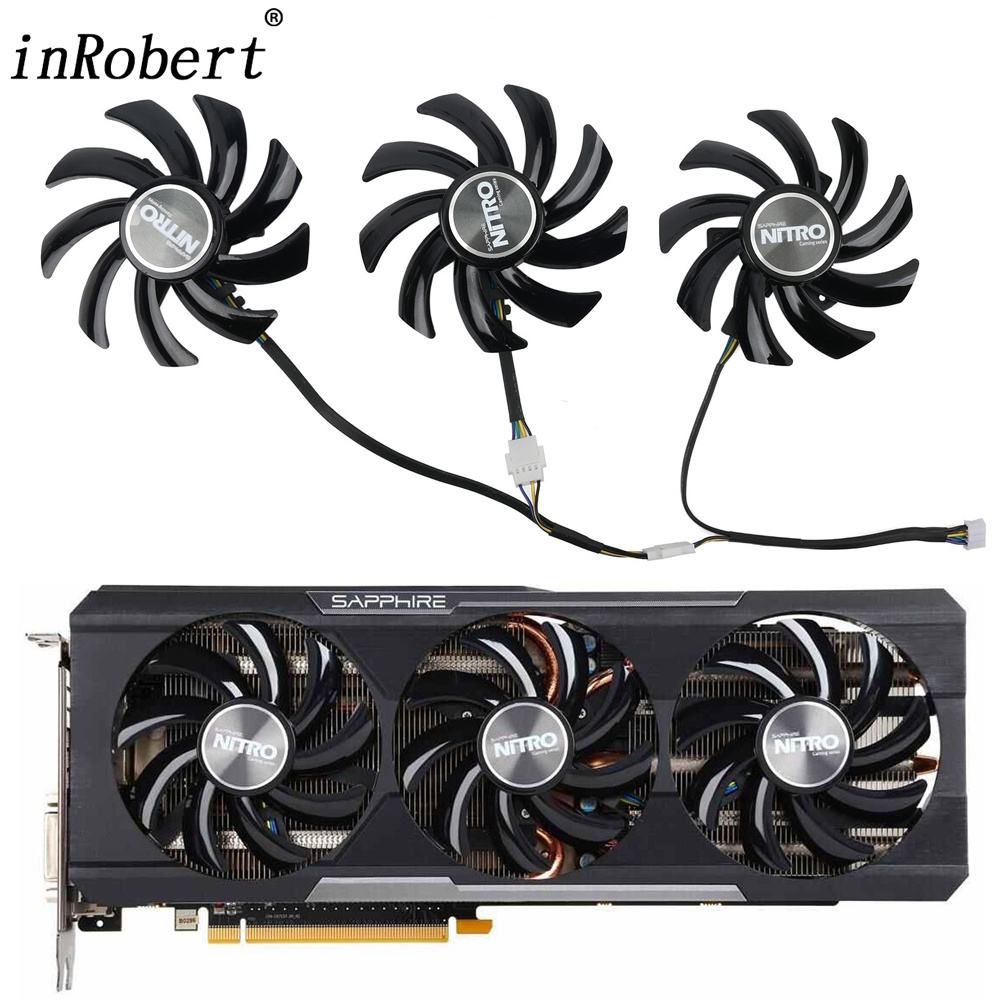 หมายเลข 1 รายการขายดีที่สุดNew 85MM FDC10H12D9-C Cooling Fan Replacement For SAPPHIRE Radeon NITRO R9 280X 290 290X 390 #6