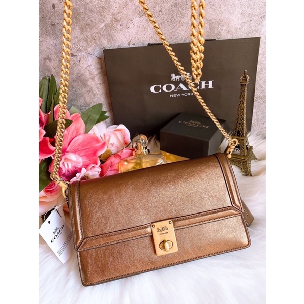 ของแท้ 💯 ส่งฟรี ❗ COACH HUTTON CLUTCH (#COACH #C0843)