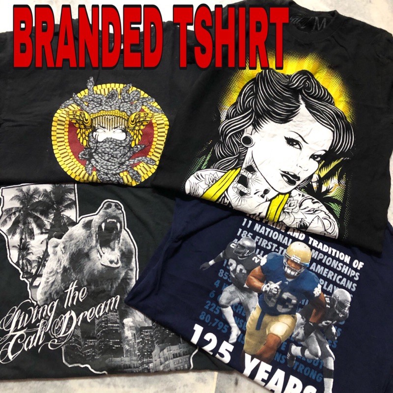 บรั่นดี TSHIRT-MEN TSHIRT BRANDED -BAJU LELAKI BAJU
