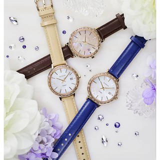 แท้ศูนย์ CASIO SHEEN นาฬิกาข้อมือผู้หญิง สายสแตนเลส  สายหนัง SHE-4052 ประกัน 1 ปี