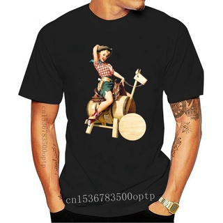 ขายดี เสื้อยืดลําลอง แขนสั้น พิมพ์ลาย Rodeo Pin - Up H สไตล์ฮิปฮอป สําหรับผู้ชาย S-2 CCaanl58HGnjhg32S-5XL