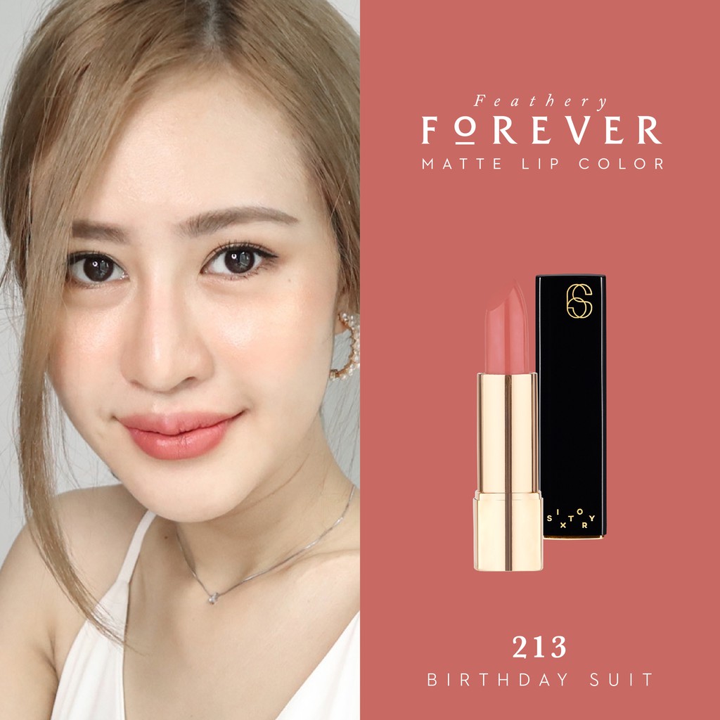213 SIXTORY Feathery Forever Matte Lip Color / 3.6 g ซิคซ์ทอรี่ เฟทเทอรี่ ฟอร์เรเวอร์ แมตต์ ลิป คัลเ