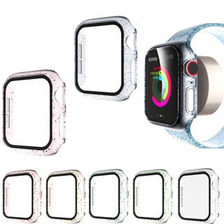 สำหรับApple watch1 2 3 4 5 นาฬิกากรณีแววฟิล์มนิรภัยฝาครอบป้องกัน